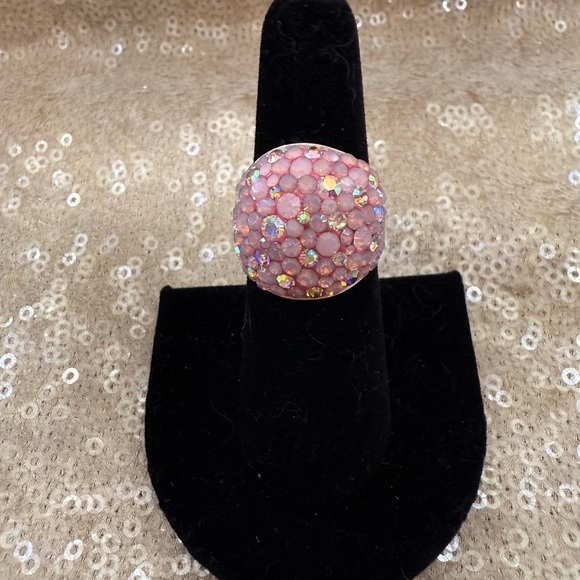 NWT Gorgeous Austrian Crystal / 925 Silver Size 6.5 ring from Mosaico - Picture 7 of 10